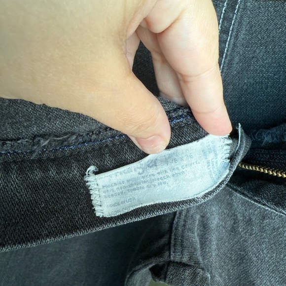 VINTAGE WRANGLERS 13MWZ Black Jeans 26x35 Tall Made in USA 100% Cotton RARE - Picture 3 of 3